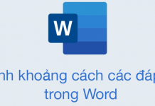 Cách chỉnh khoảng cách các đáp án trong Word cho thẳng hàng
