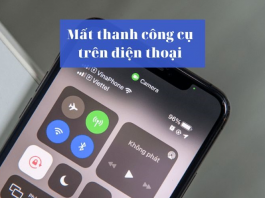 Khắc phục tình trạng mất thanh công cụ trên điện thoại